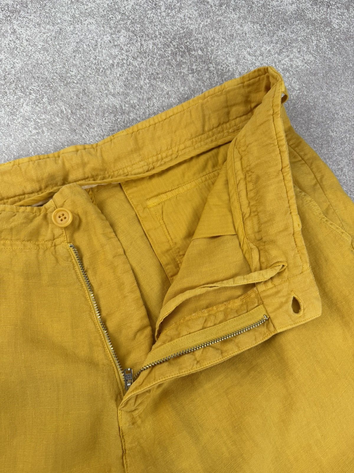 Corneliani Corneliani ID Yellow Linen Shorts Men’s Size 52 Size US 34 / EU 50 - 6 Thumbnail