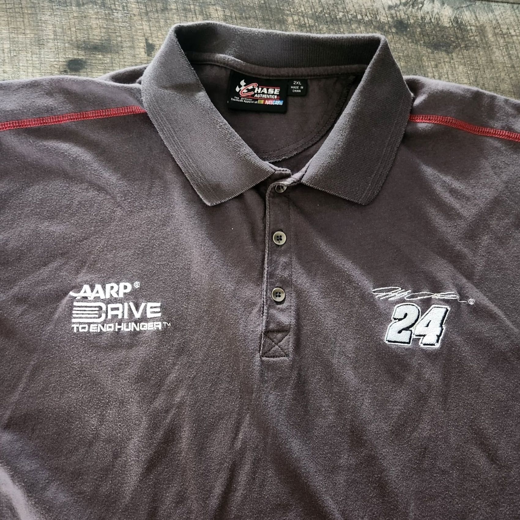 Chase Authentics Chase Authentics NASCAR Chase Elliott #24 Polo Shirt Mens 2XL Embroidered Gray Size US XXL / EU 58 / 5 - 4 Thumbnail