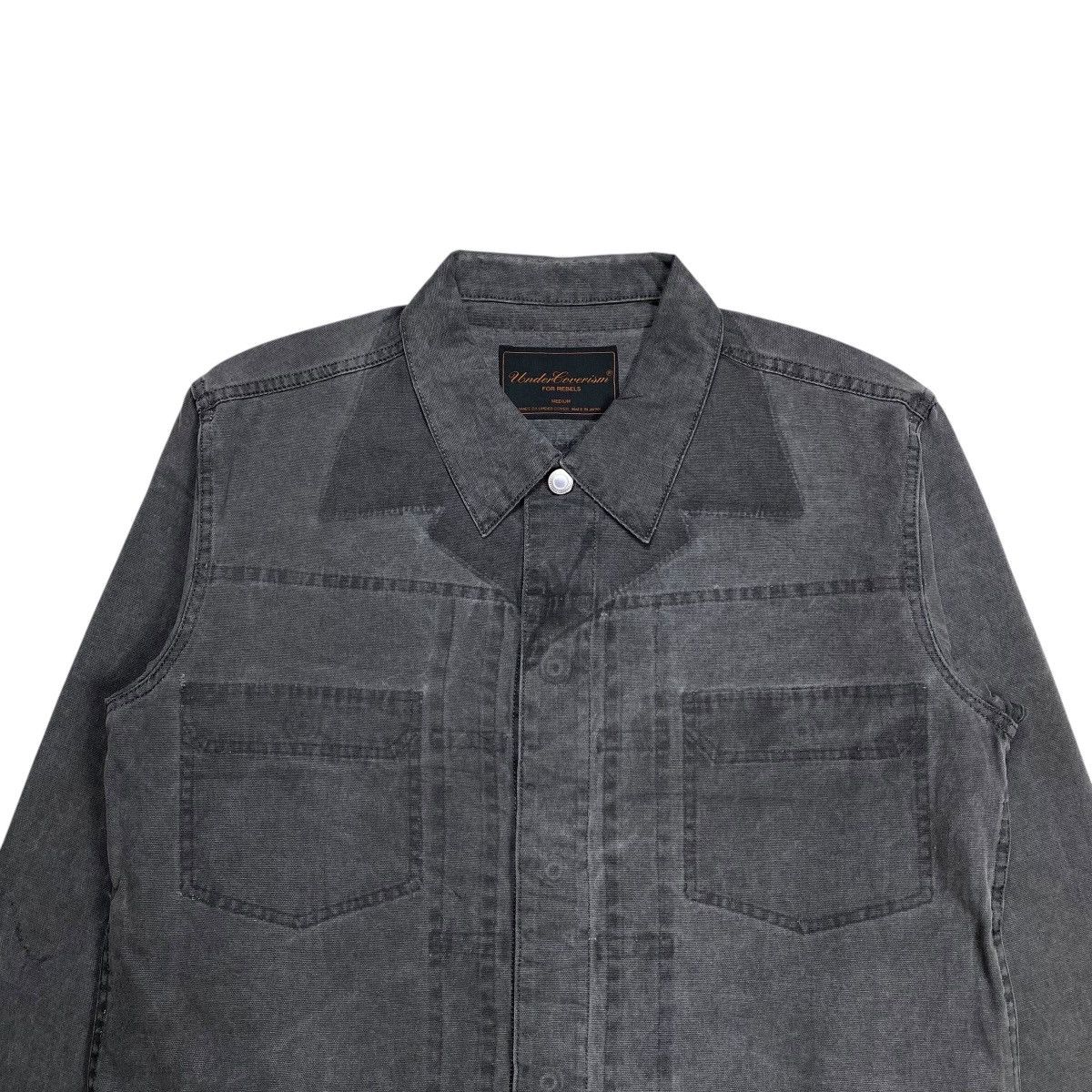 Undercover Undercoverism SS03 Scab Giz Logo Denim Jacket Size US M / EU 48-50 / 2 - 8 Thumbnail