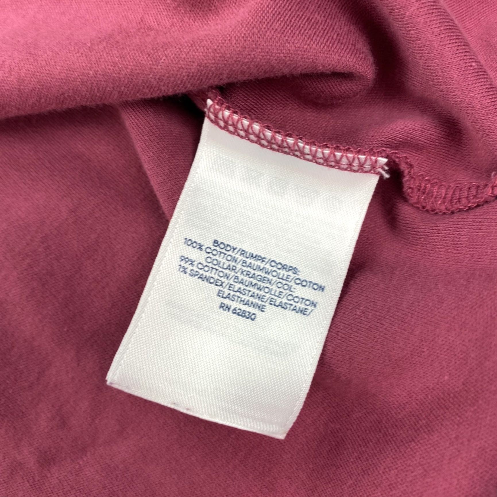 Lands' End Lands' End Polo Shirt Womens 2X Plus Rose Pink Short Sleeve 3 Button Cotton Polo Womens 2X Plus Pink Short Sleeve Solid Button Womens Size XXL / US 16-18 / IT 52-54 - 4 Thumbnail