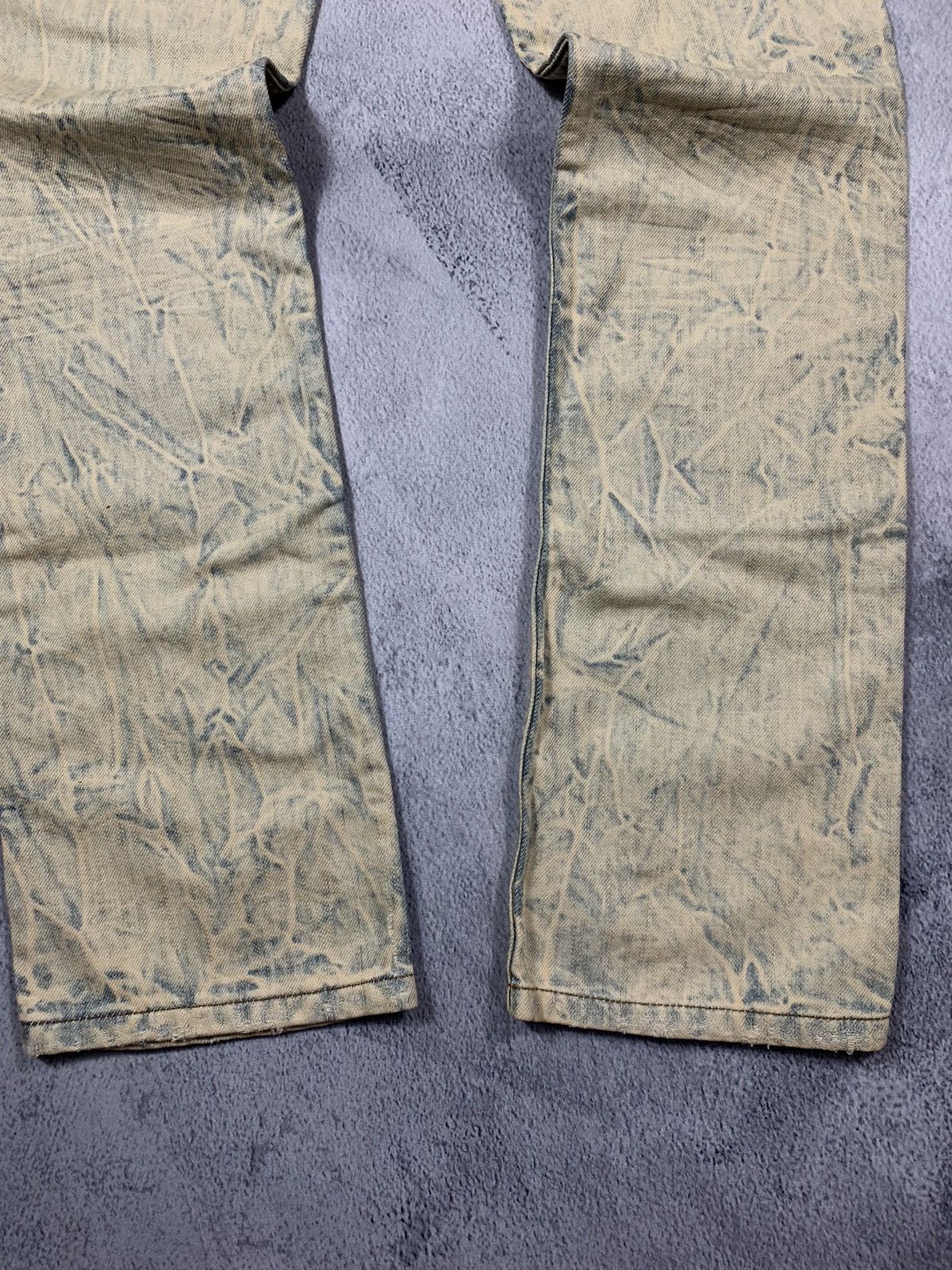 Japanese Brand × Vintage Vintage Y2K Japanese faded denim low rise jeans avantgarde Size 27" / US 4 / IT 40 - 3 Thumbnail