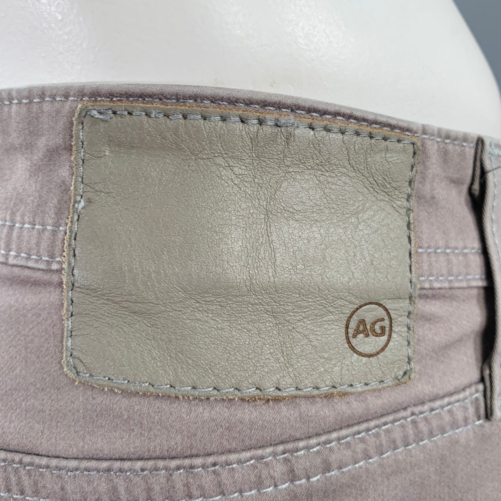 AG Adriano Goldschmied Everett Grey Taupe Cotton Blend Jean Cut Casual Pants Size US 36 / EU 52 - 3 Thumbnail