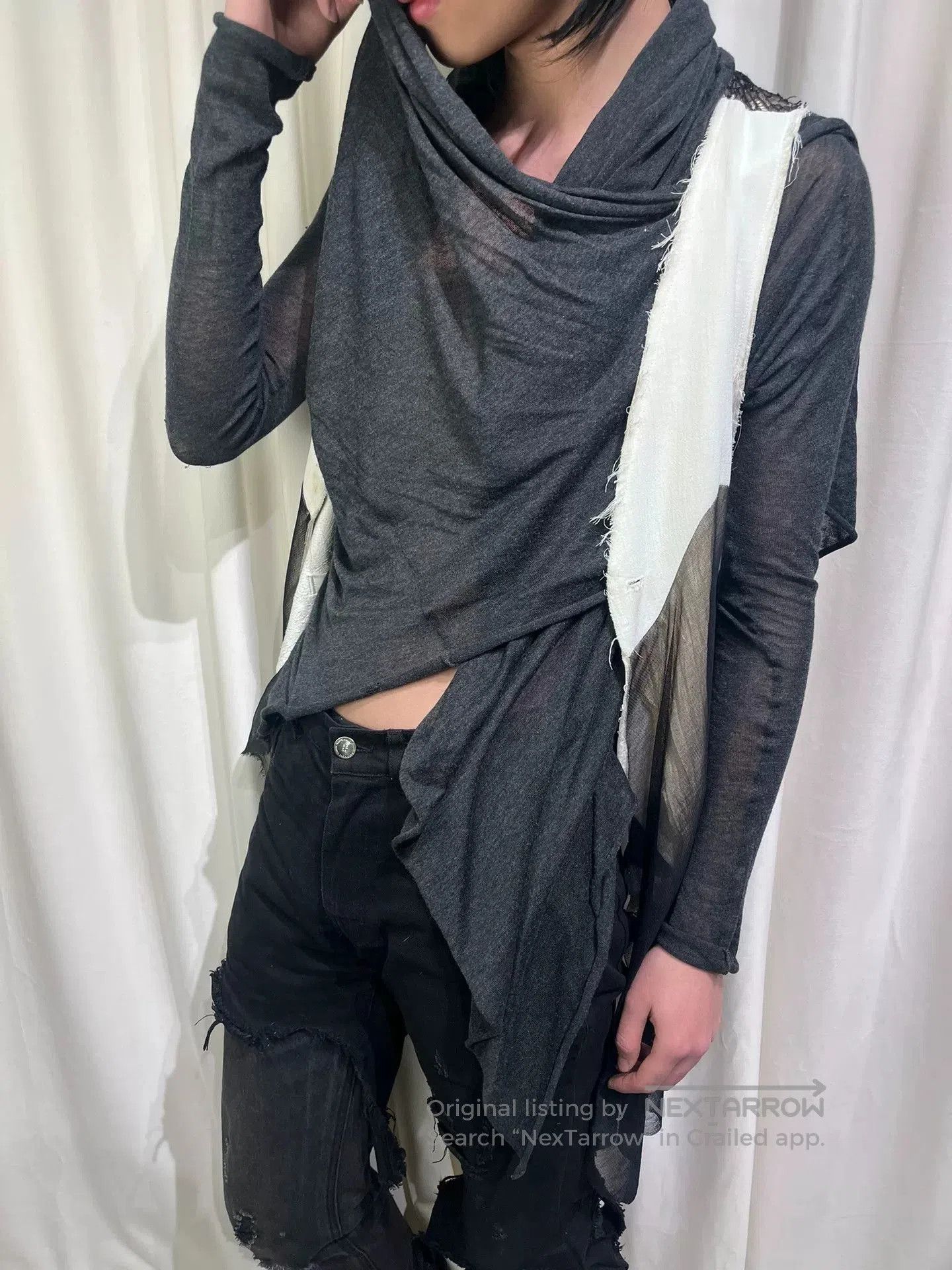 If Six Was Nine ifsixwasnine asymmetrical cardigan with multiple styles. Size XS / US 0-2 / IT 36-38 - 1 Thumbnail