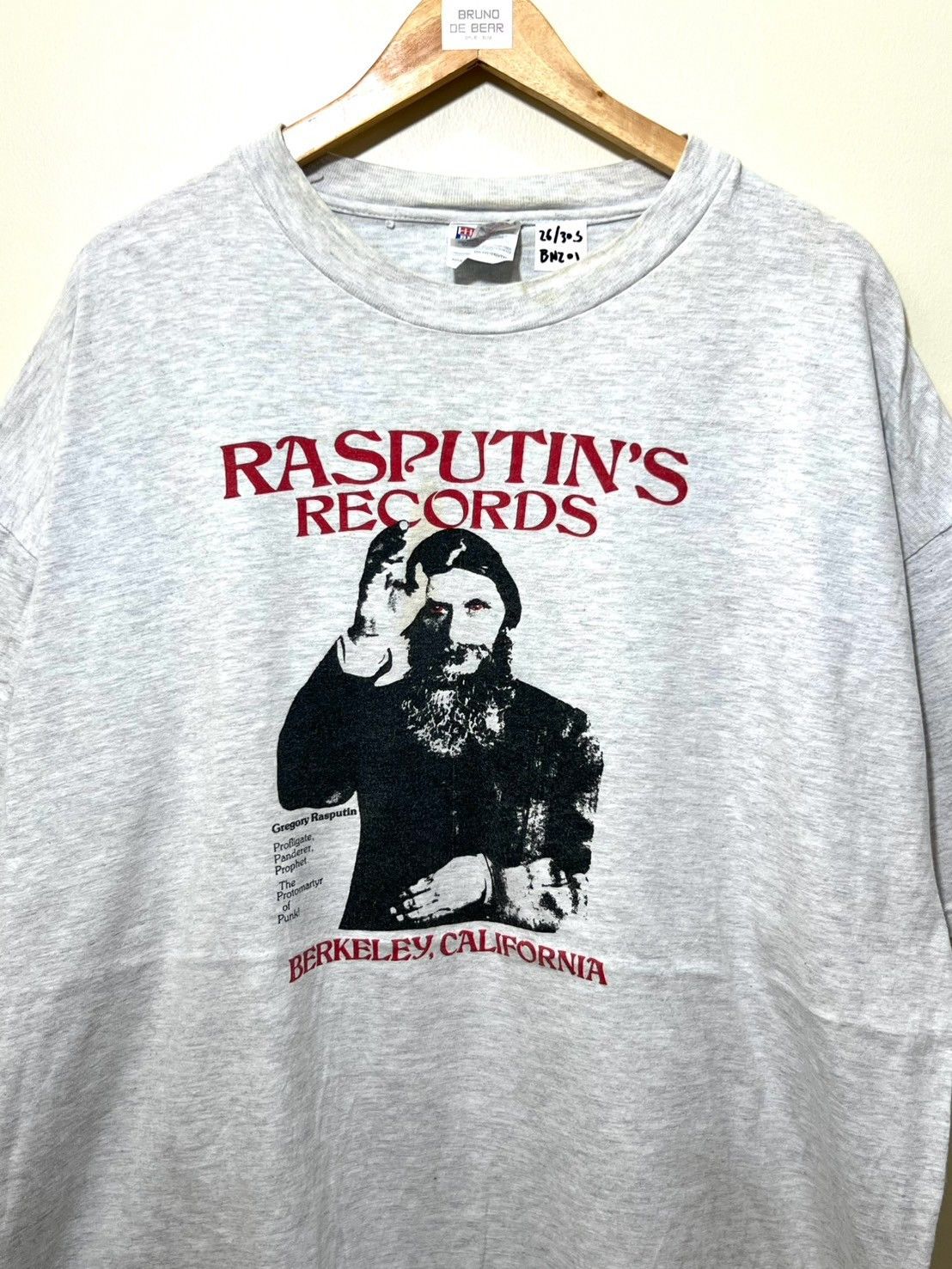 Band Tees × Vintage Vintage 90's Rasputin's Records shirt bnz01 Size US XXL / EU 58 / 5 - 5 Thumbnail