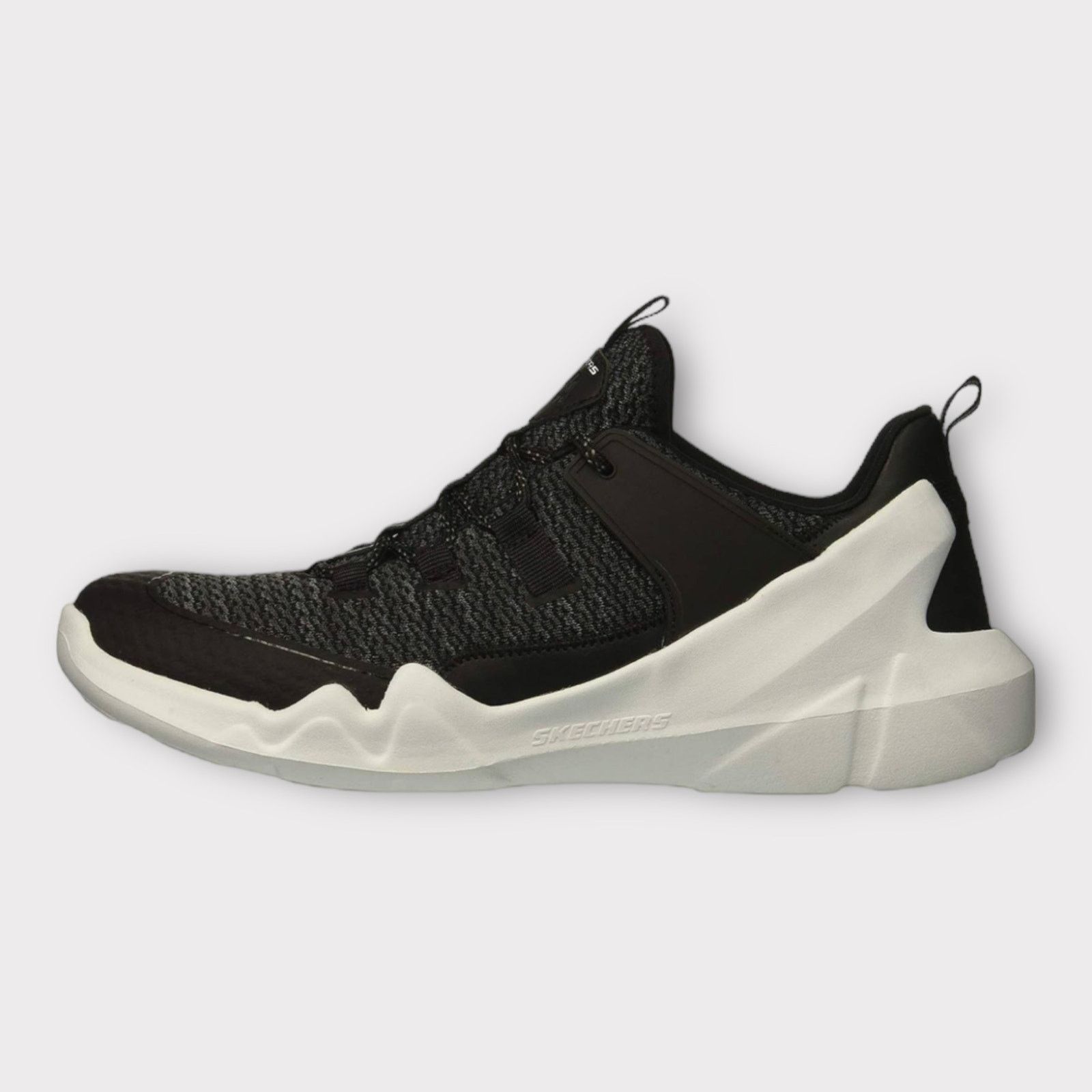 Other Skechers | DLT-A Mens Black White Sport Sneakers Size US 5.5 / IT 35.5 - 14 Thumbnail