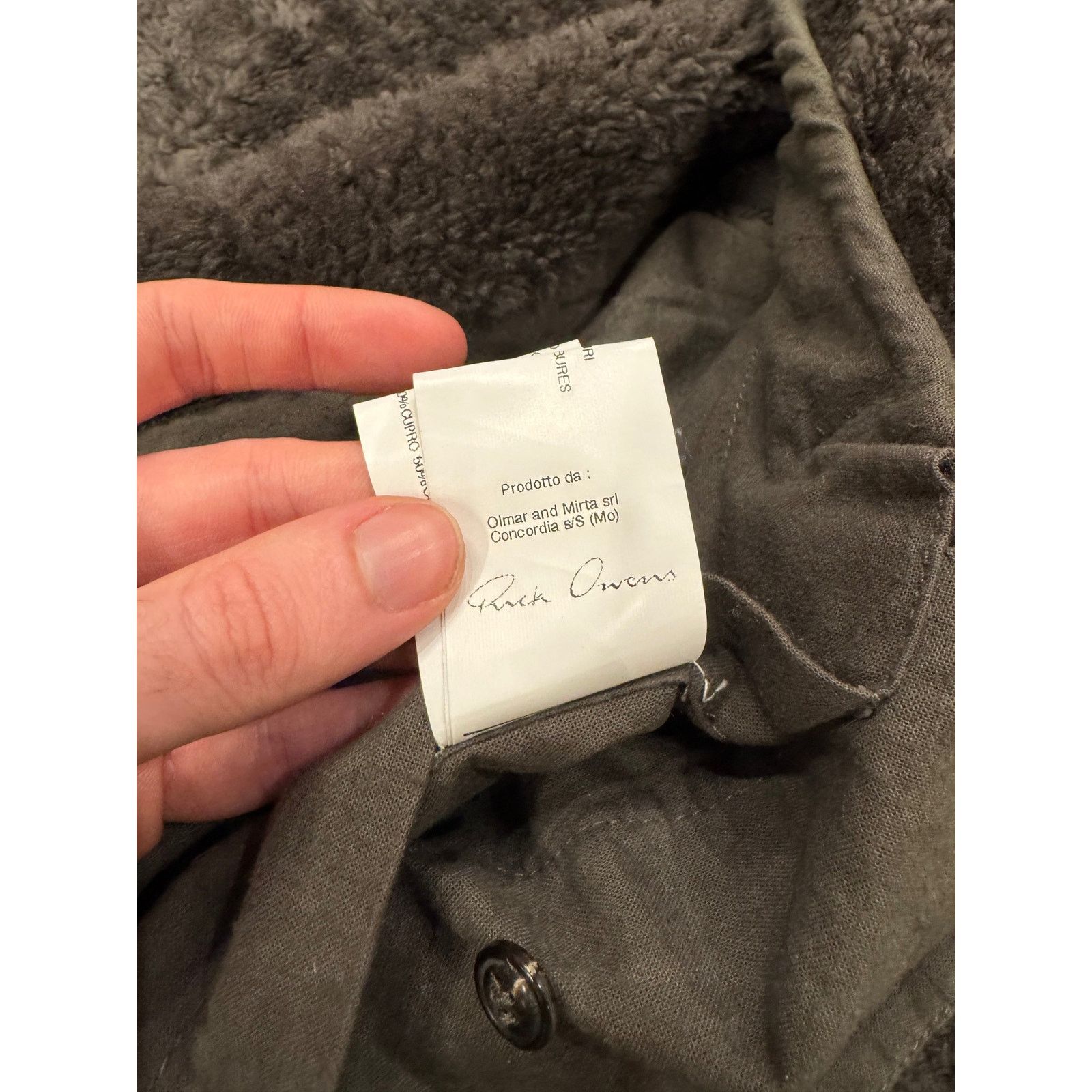 Rick Owens 2010s Rick Owens leather shearling jacket Size US S / EU 44-46 / 1 - 10 Thumbnail