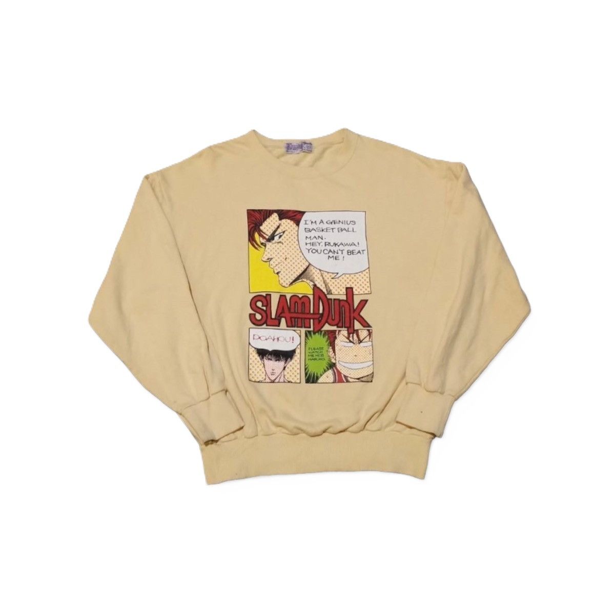 Anime Vintage 90s Slam Dunk Shohoku Anime Manga Sweatshirts Boxy Size US L / EU 52-54 / 3 - 3 Thumbnail