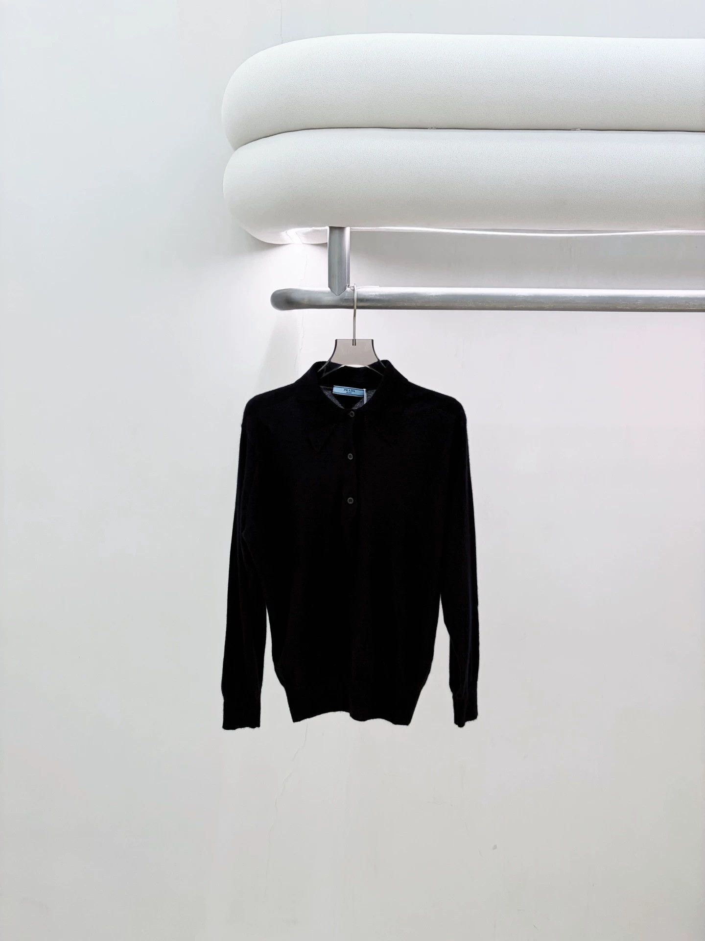 Prada Prada black cashmere sweater 36 with holes Size XS / US 0-2 / IT 36-38 - 1 Thumbnail