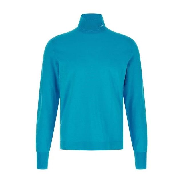 PRADA Blue Cotton Sweater New