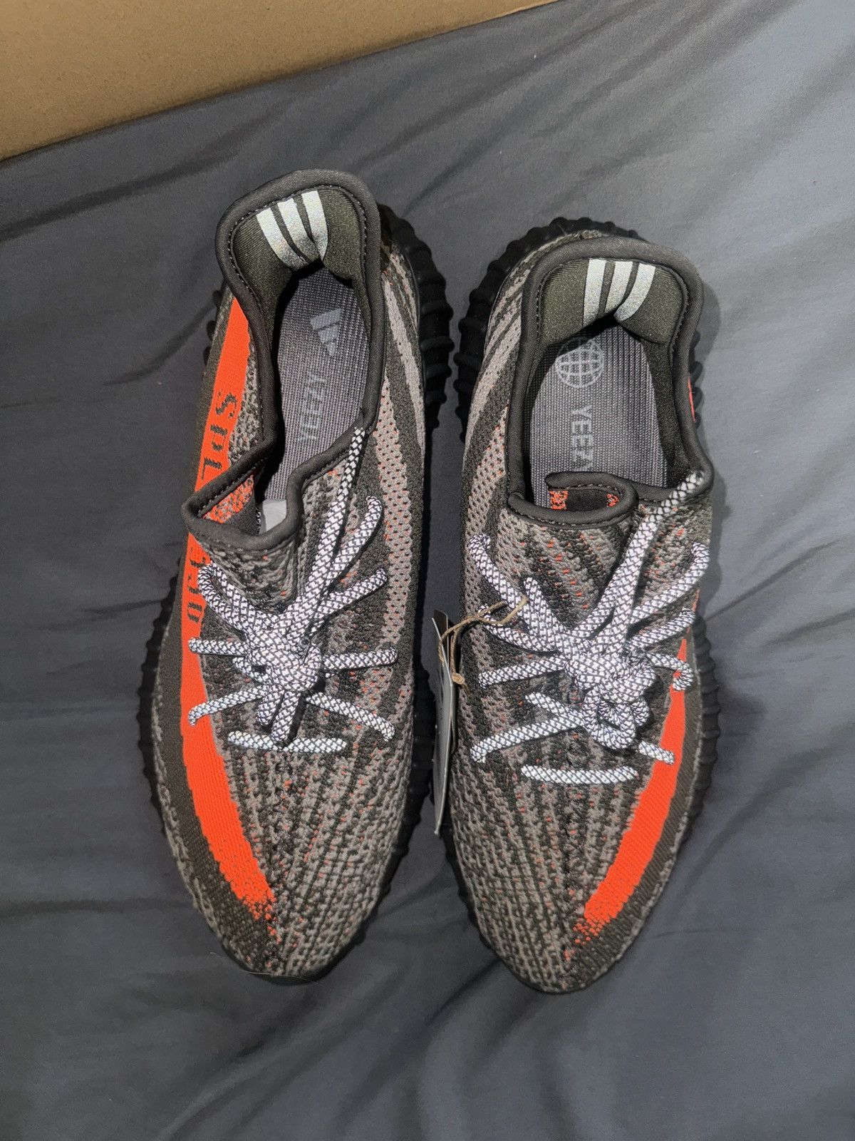Adidas × Kanye West Yeezy Boost 350 V2 Carbon Beluga Size US 11.5 / EU 44-45 - 3 Thumbnail