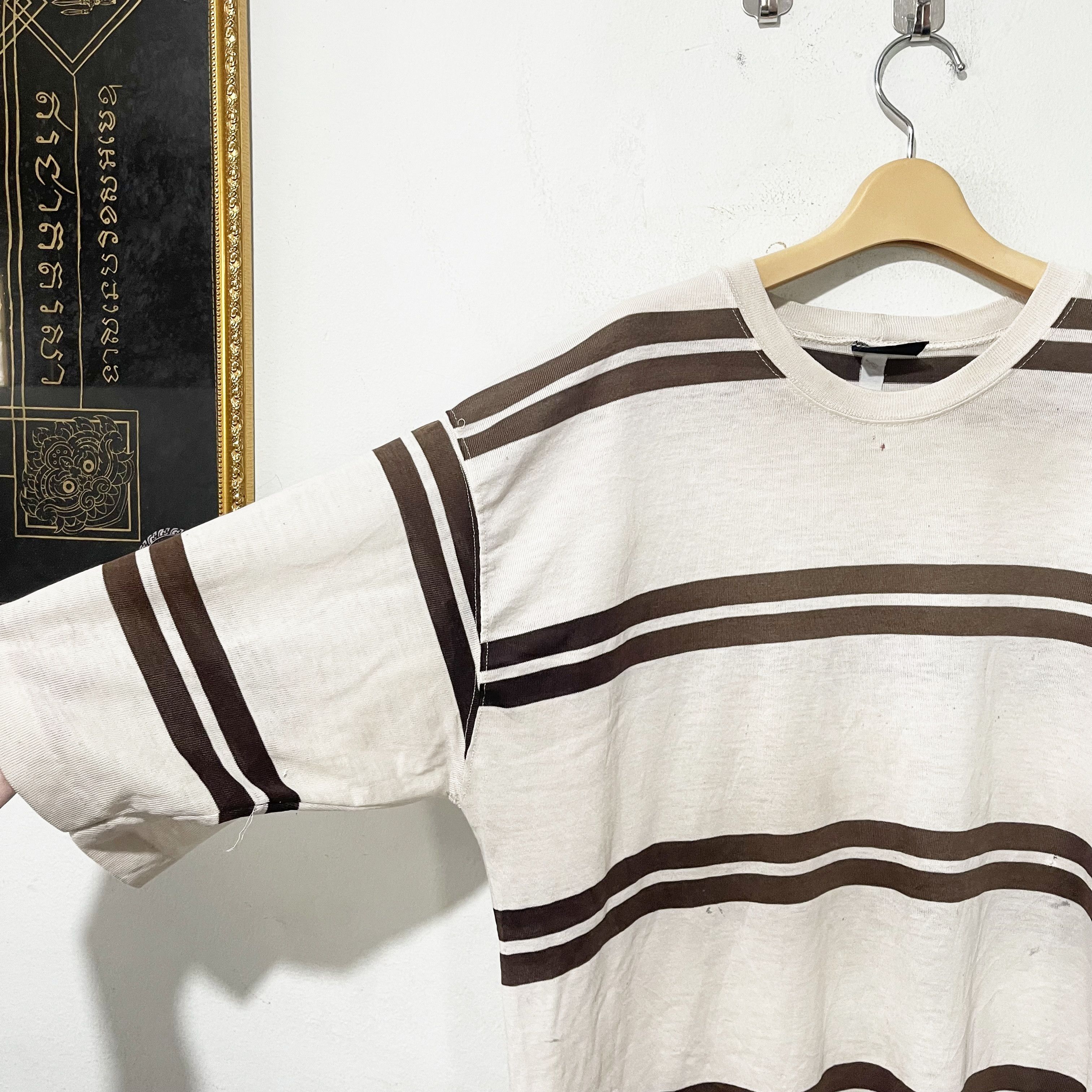 Vintage Vintage 90s Striped Shirt Size XL Size US L / EU 52-54 / 3 - 3 Thumbnail