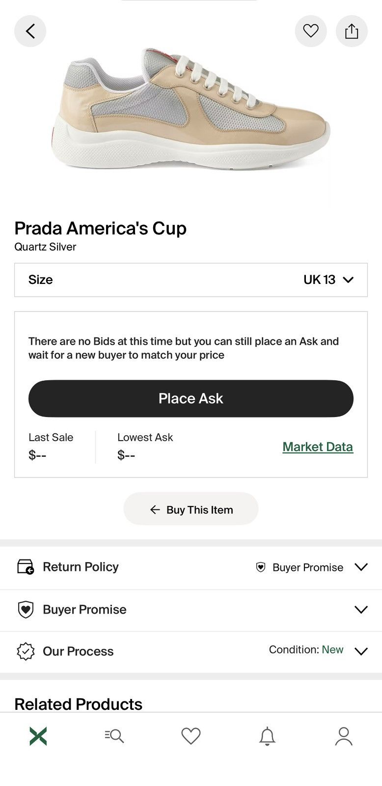 Prada Prada Cups (Rare Color) Size US 12 / EU 45 - 5 Thumbnail