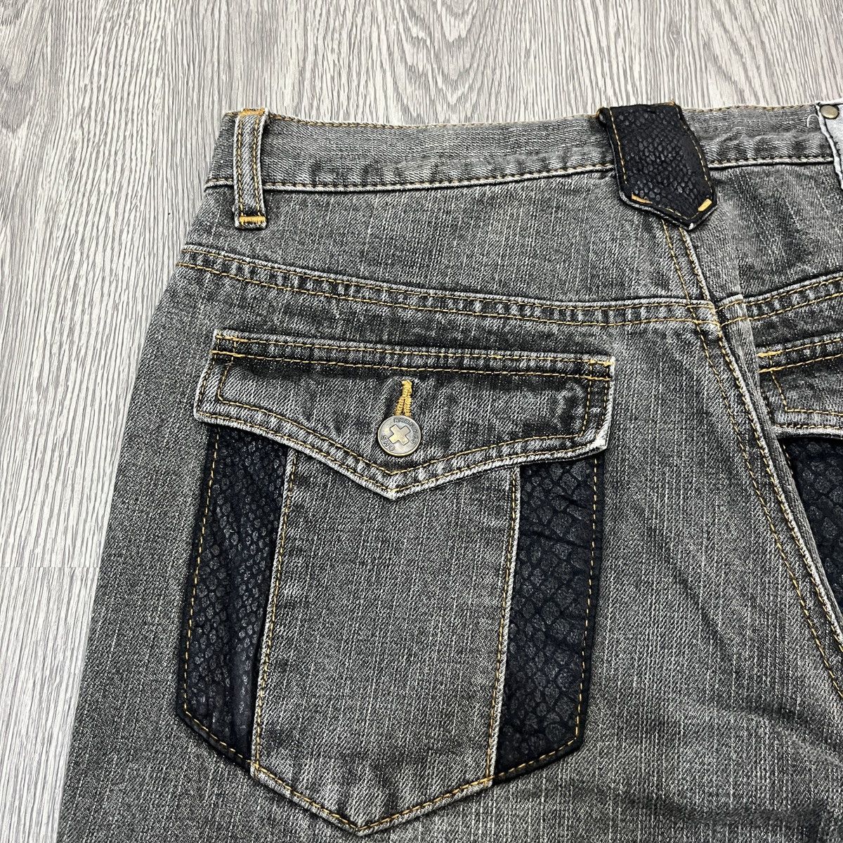 14th Addiction Bernings Sho - Phython Hybrid Flare Jeans Lgb Style Size US 27 - 13 Thumbnail