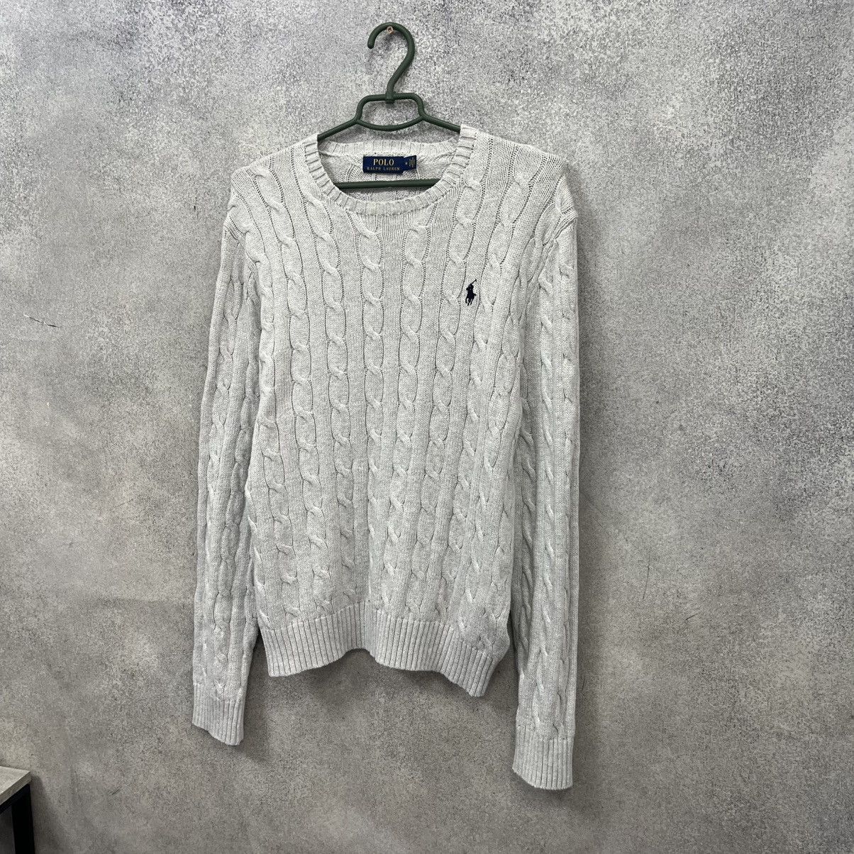 Polo Ralph Lauren Polo Ralph Lauren Knit Sweater Gray Crewneck Vintage 90s Size US M / EU 48-50 / 2 - 7 Thumbnail