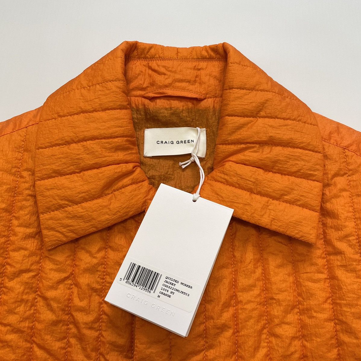 Craig Green S/S 22 Crinkle Orange Nylon Work Jacket Size US M / EU 48-50 / 2 - 7 Thumbnail