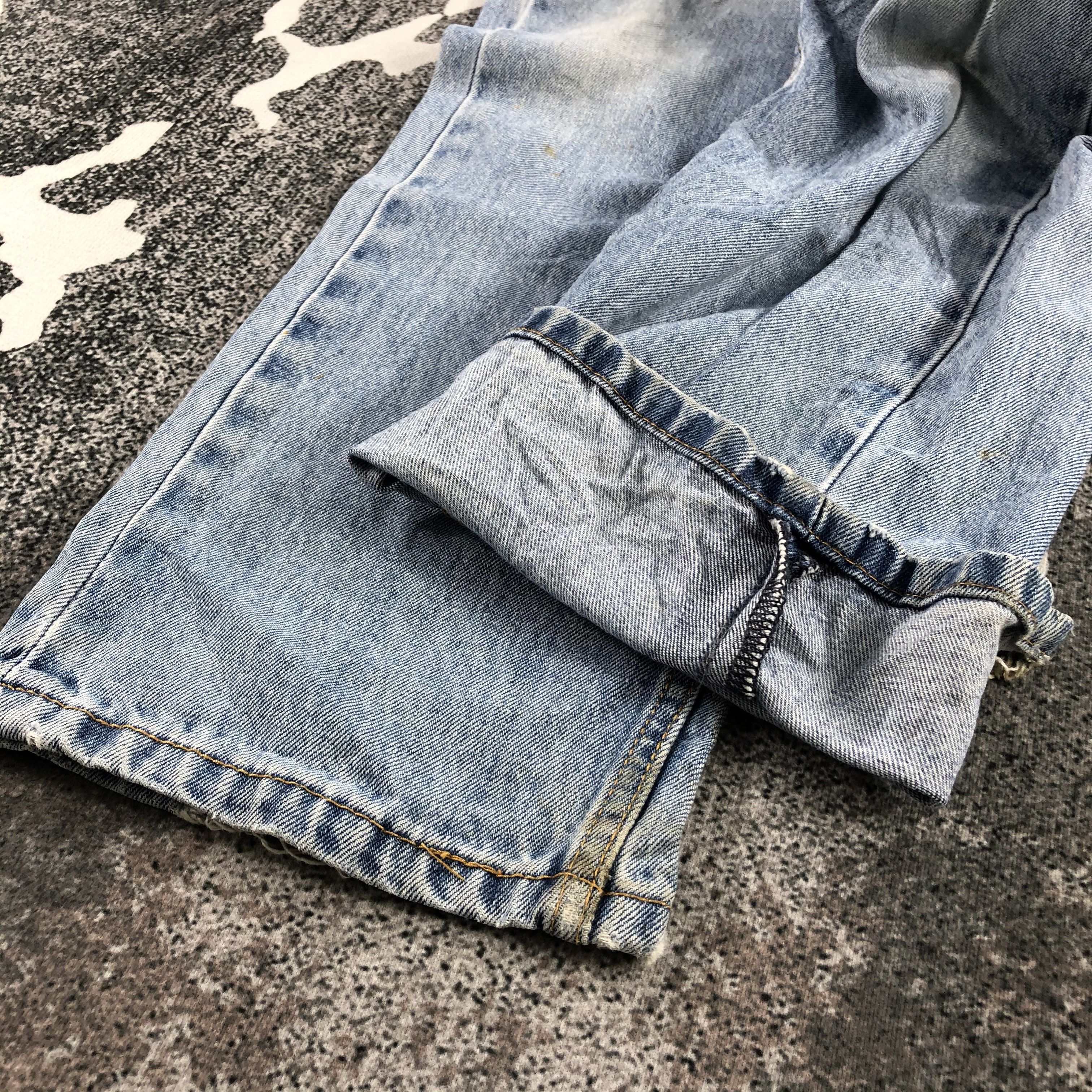 Levi's Vintage Levi's 505 Jeans Faded Blue Denim KJ838 Size US 33 - 7 Thumbnail