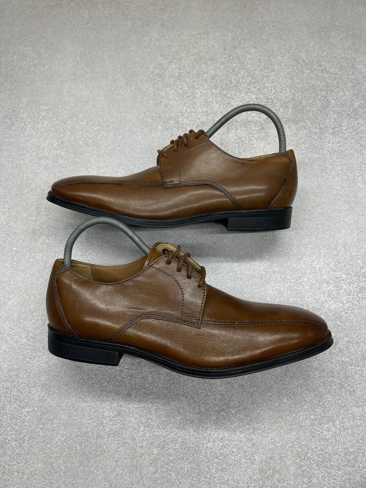Clarks New Clarks Gilman Mode Leather Shoes Brown Size 41 Size US 7 / EU 40 - 2 Thumbnail