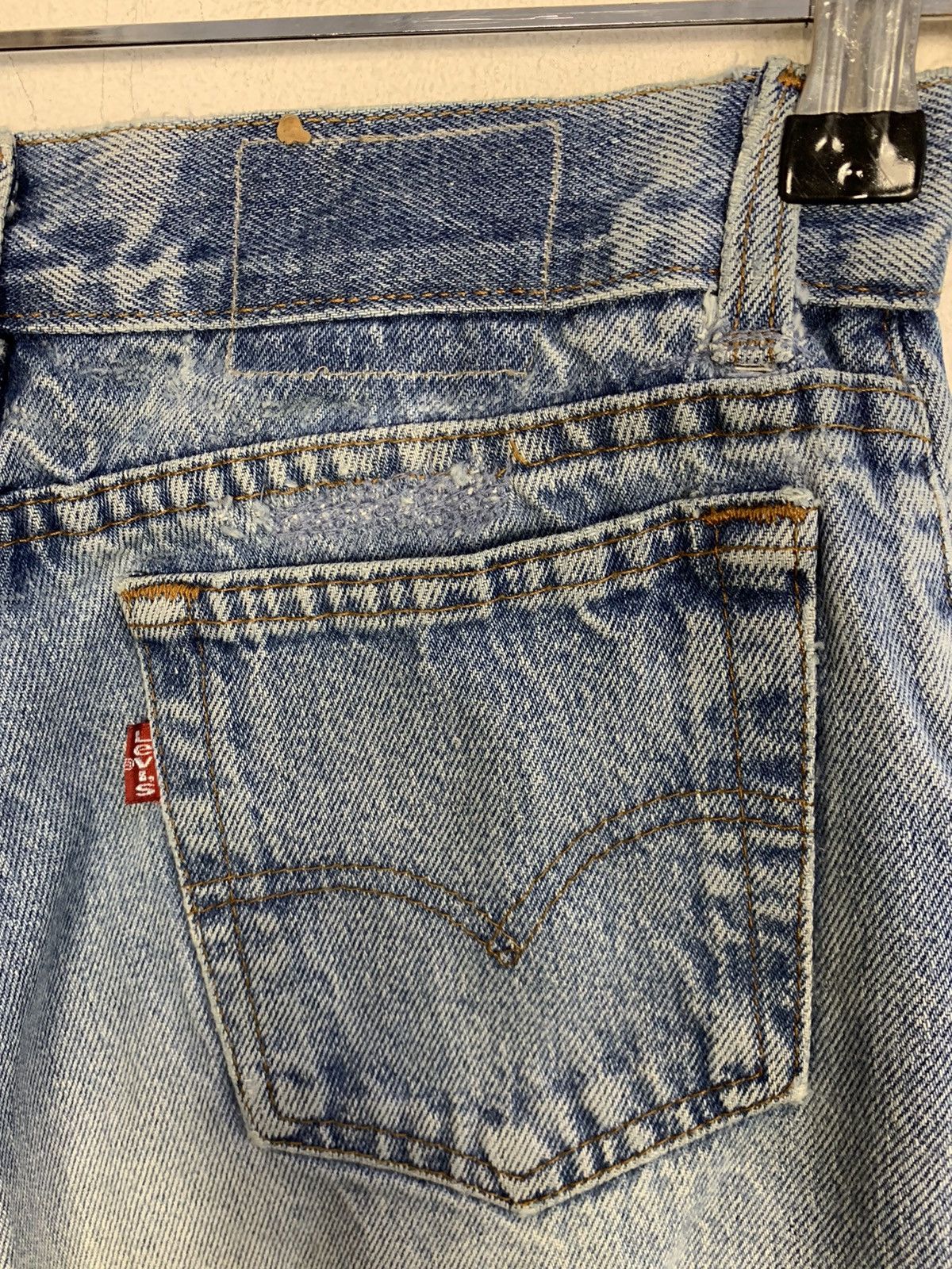 Levi's 80s 90s Levi’s Strauss 701 Indigo Denim Jeans Buttonfly Size 26" / US 2 / IT 38 - 8 Thumbnail