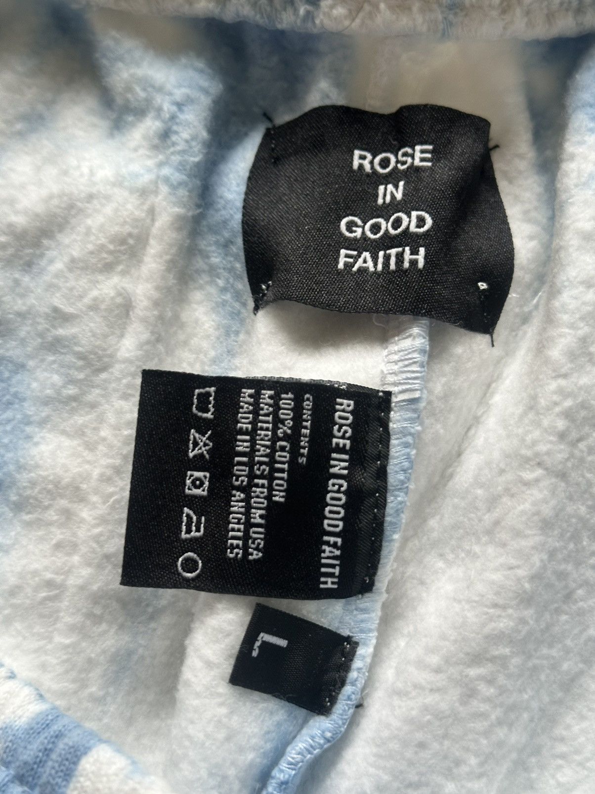ROSE IN GOOD FAITH HAND-DYED SHIBORI RAW PANTS RIGF Size US 36 / EU 52 - 3 Thumbnail