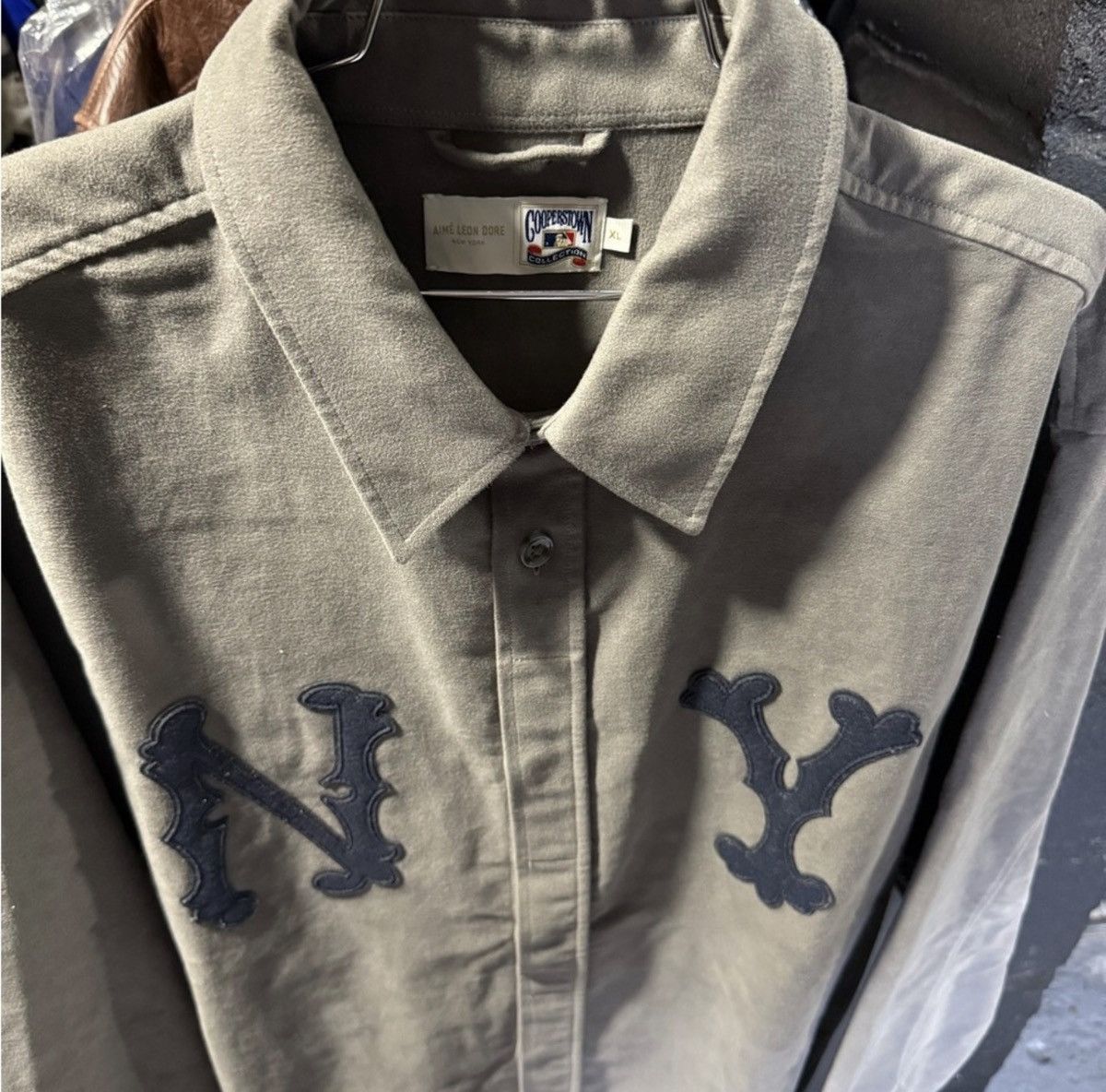 Aime Leon Dore Aime Leon Dore Ny Yankees Higlanders Over Shirt Grey Mens XL Size US XL / EU 56 / 4 - 2 Thumbnail