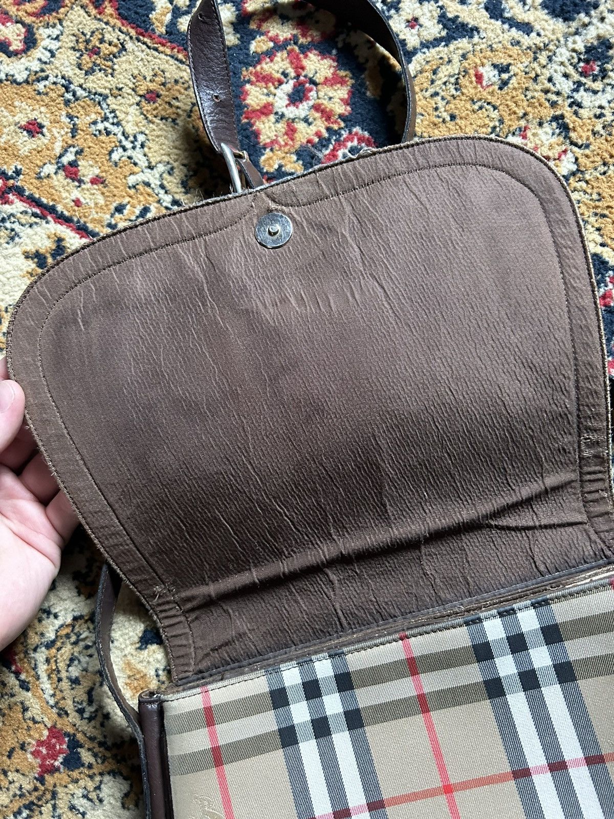 Burberry × Vintage Vintage burberry nova check shoulder bag Size ONE SIZE - 8 Thumbnail