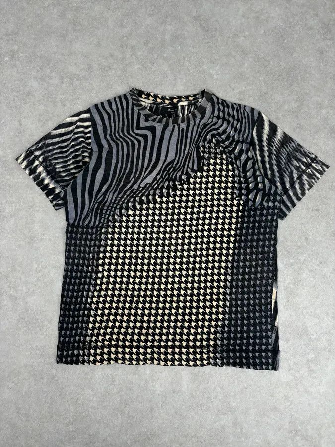 Just Cavalli SS2001 Cavalli Psycho Multi-Patterned T-Shirt Size US S / EU 44-46 / 1 - 1 Thumbnail