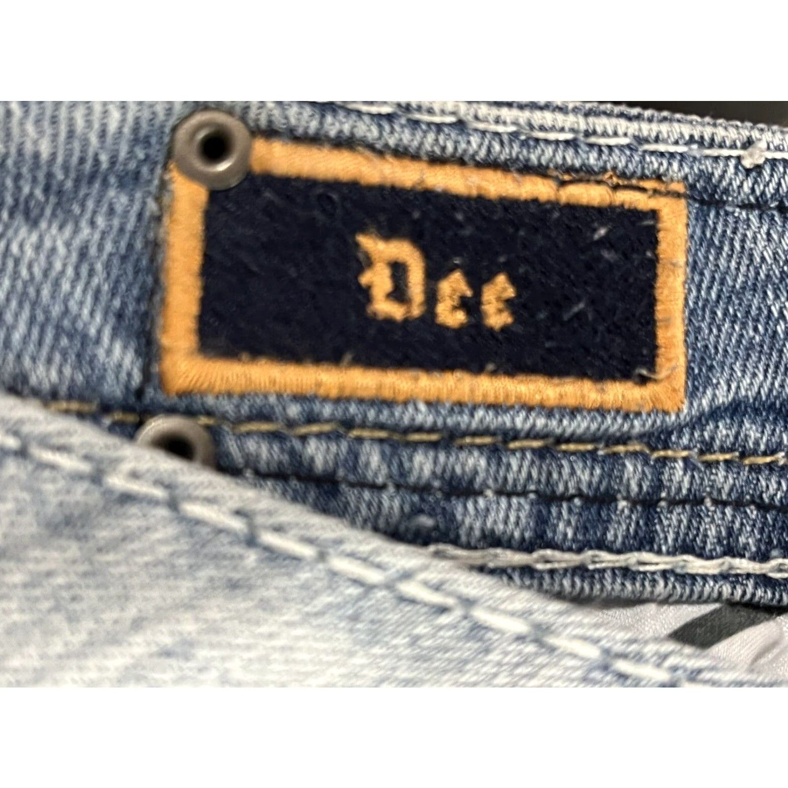 Vintage Rock Revival Bootcut Jeans Womens Low Rise Embroidered Blue Sz 27 Size 27" / US 4 / IT 40 - 6 Thumbnail