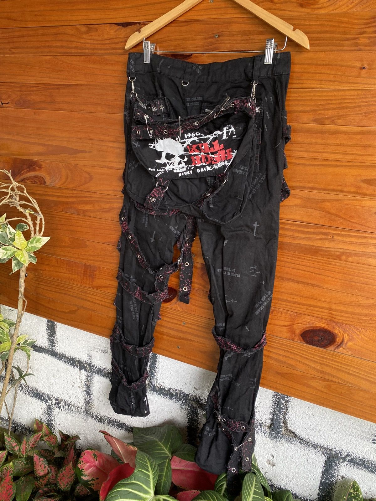 Japanese Brand GLP Gothic Lauta Punk Bondage Pant Black Multi-Strap Archive Size US 30 / EU 46 - 20 Thumbnail