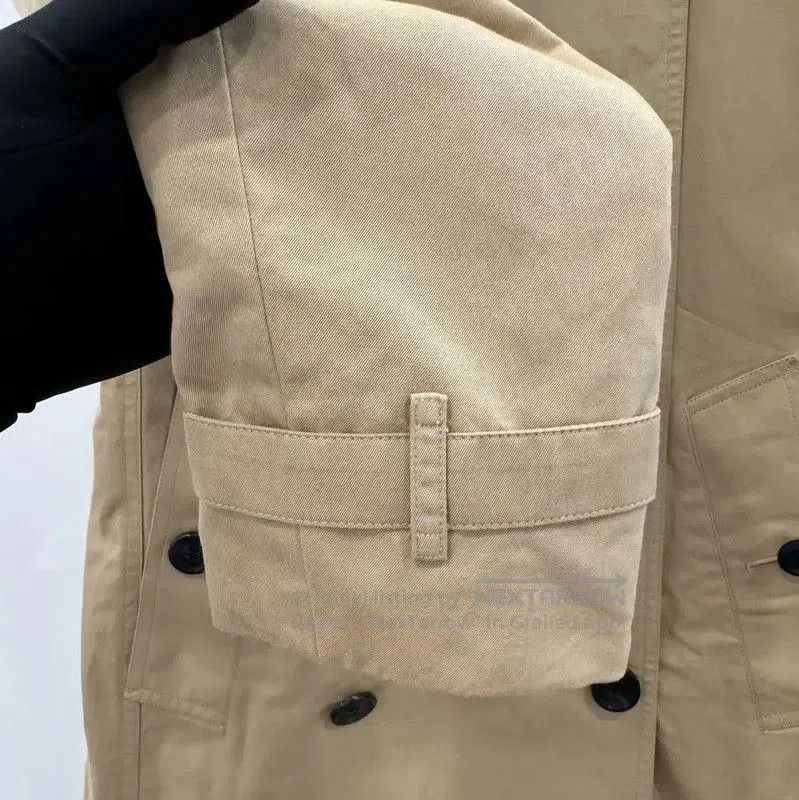 Burberry Burberry Khaki Cotton Ladies Trench Coat. Size M / US 6-8 / IT 42-44 - 4 Thumbnail