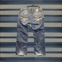 Vintage Aoyama x Shi patch ripped punk jeans Size US 34 / EU 50 - 3 Thumbnail