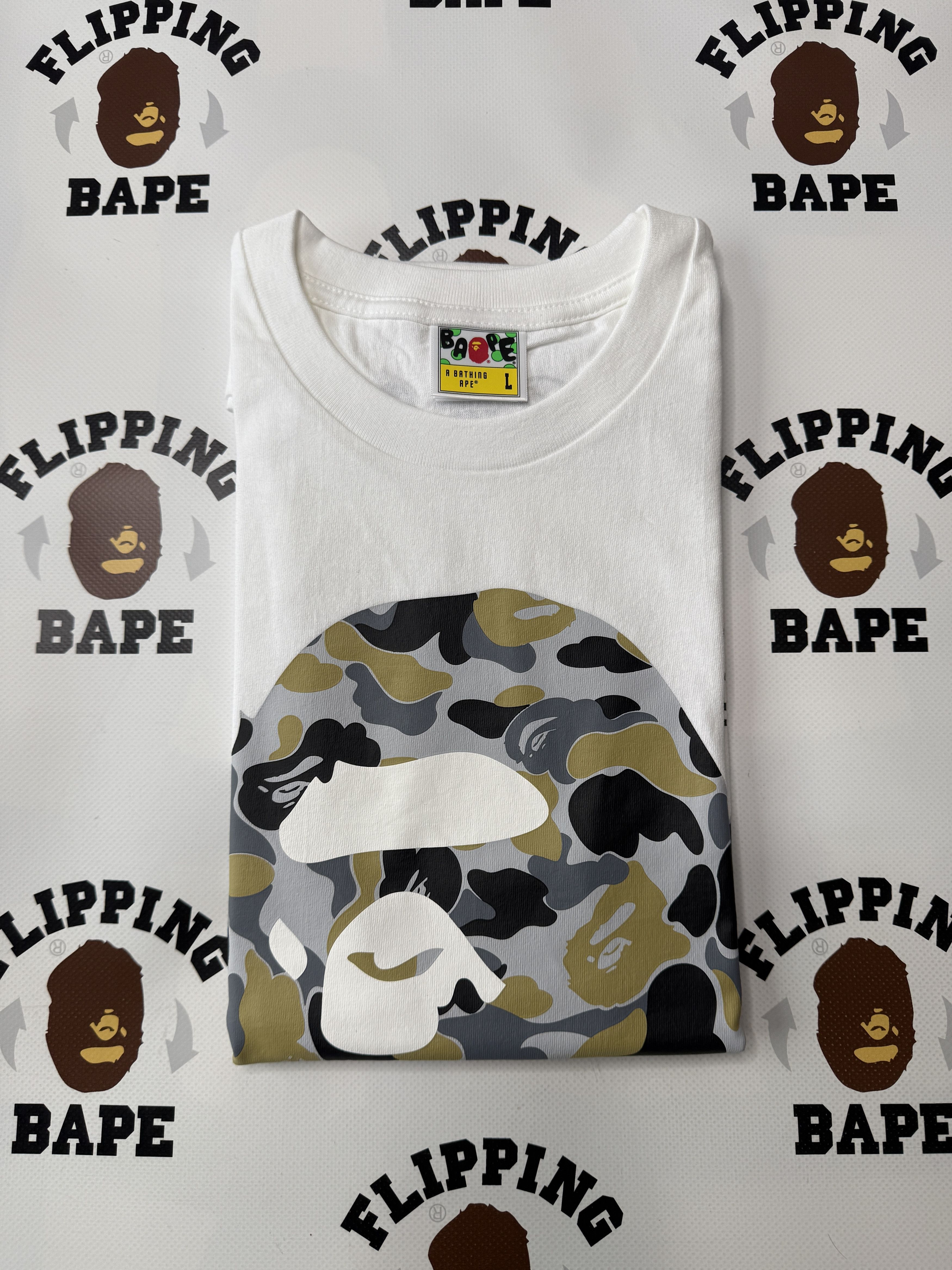 Bape BAPE STORE GINZA CAMO APE HEAD TEE Size US L / EU 52-54 / 3 - 8 Thumbnail