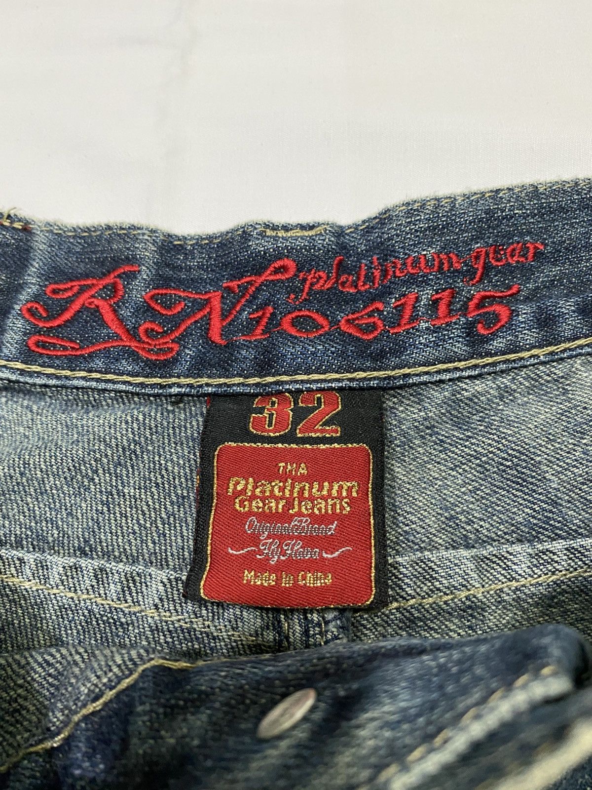 JNCO Japanese brand X Platinum gear baggy jeans Size US 31 - 21 Thumbnail