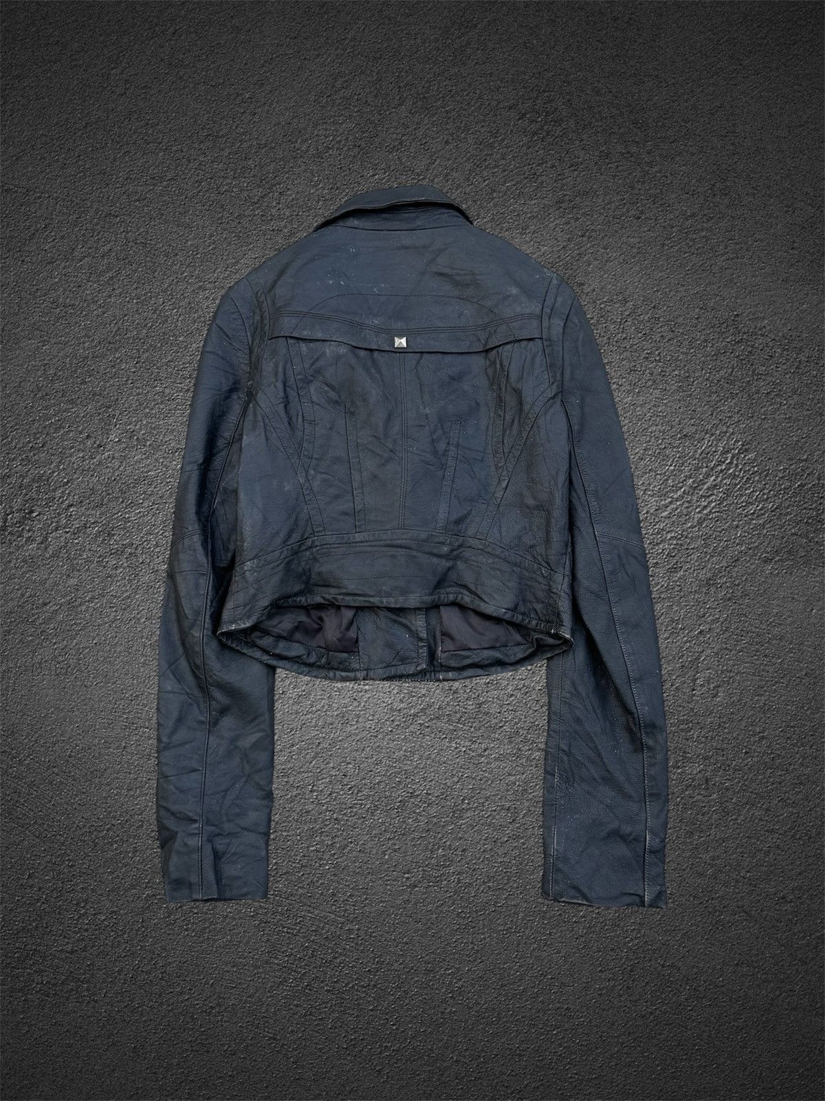 14th Addiction Leather Jacket Vkei Croped Asymmetrical 14th kmrii Styled Size US S / EU 44-46 / 1 - 3 Thumbnail