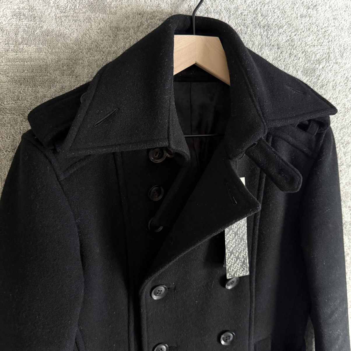 Roen Roen by Hiromu Takahara Double Breasted Wool Belted Peacoat Size US M / EU 48-50 / 2 - 3 Thumbnail