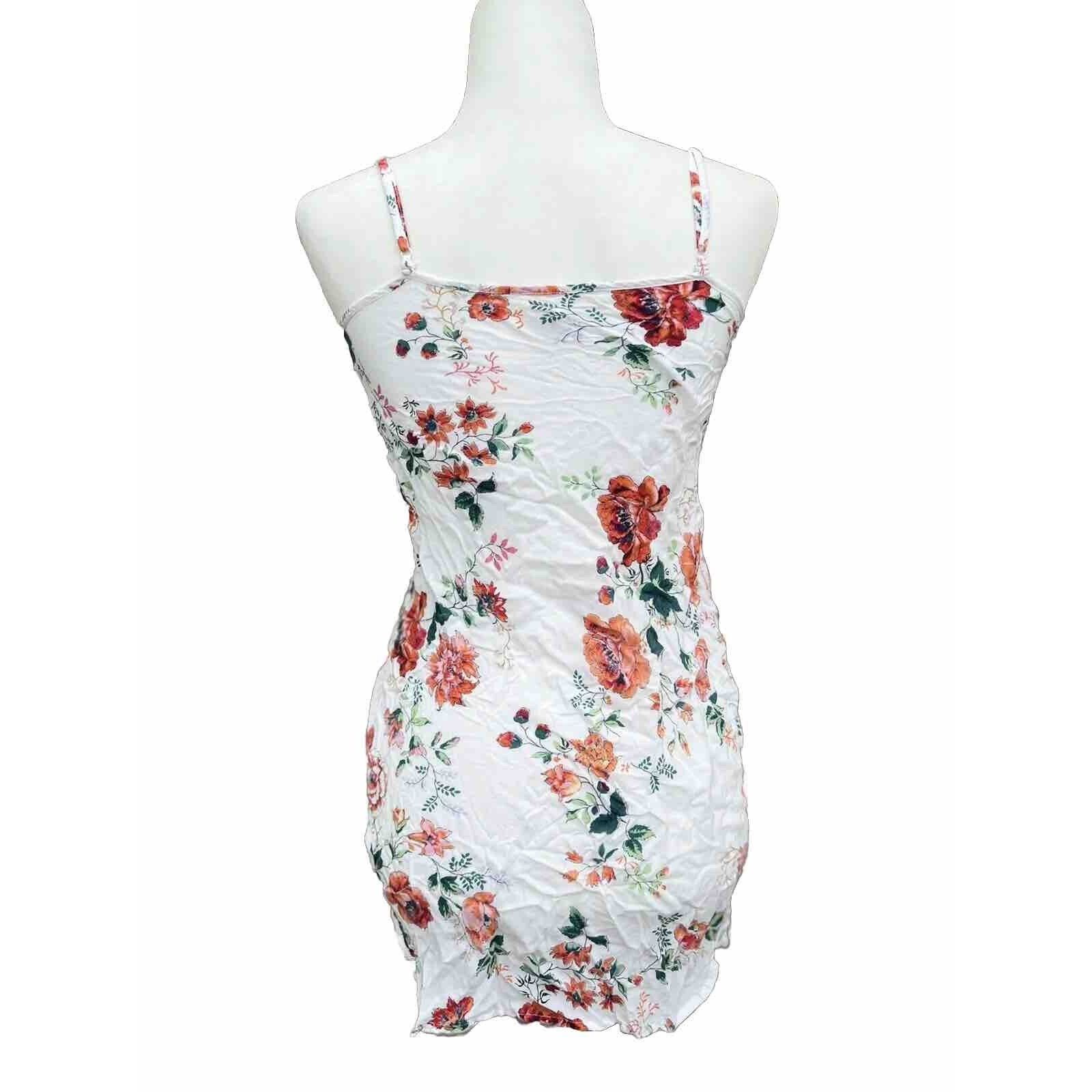 Maje MAJE Flower Print Mini Dress size S white Y2K poppy A000268 Size S / US 4 / IT 40 - 4 Thumbnail
