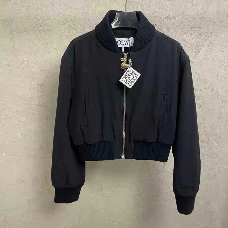 Loewe black cropped cotton jacket with tag - dmc Size US M / EU 48-50 / 2 - 1 Thumbnail
