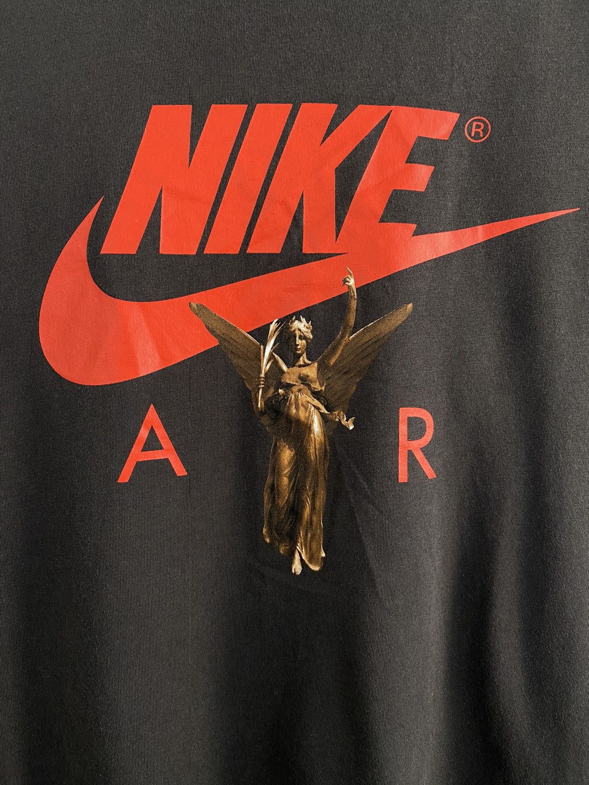 Nike 🇺🇸 Nike Air Center Swoosh T-Shirt Rare Retro Y2K Hype Size US XL / EU 56 / 4 - 3 Thumbnail