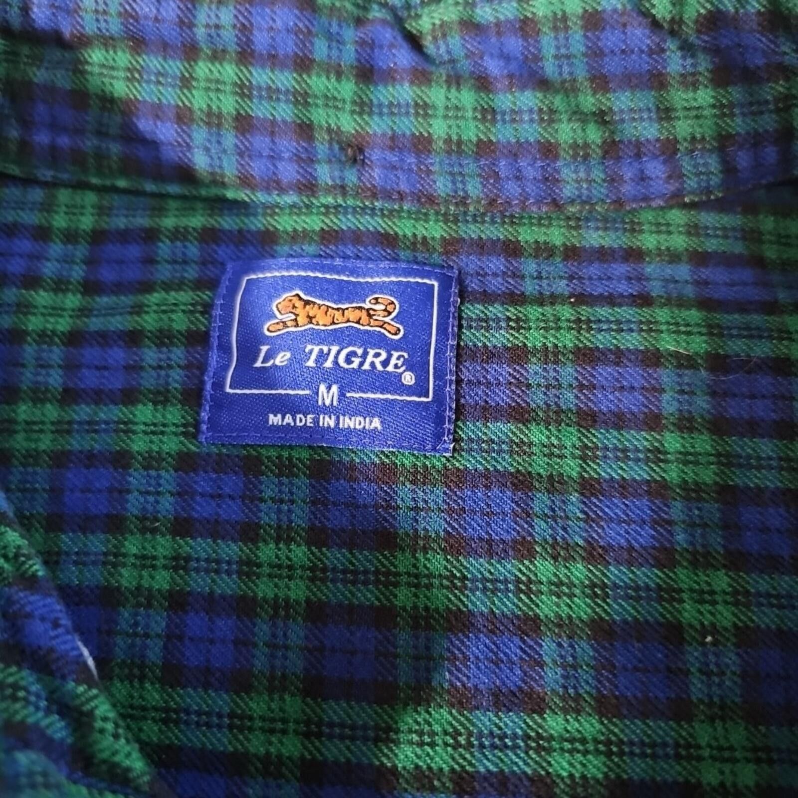Le TIGRE Le Tigre M Flannel Button Up Shirt Size US M / EU 48-50 / 2 - 2 Thumbnail