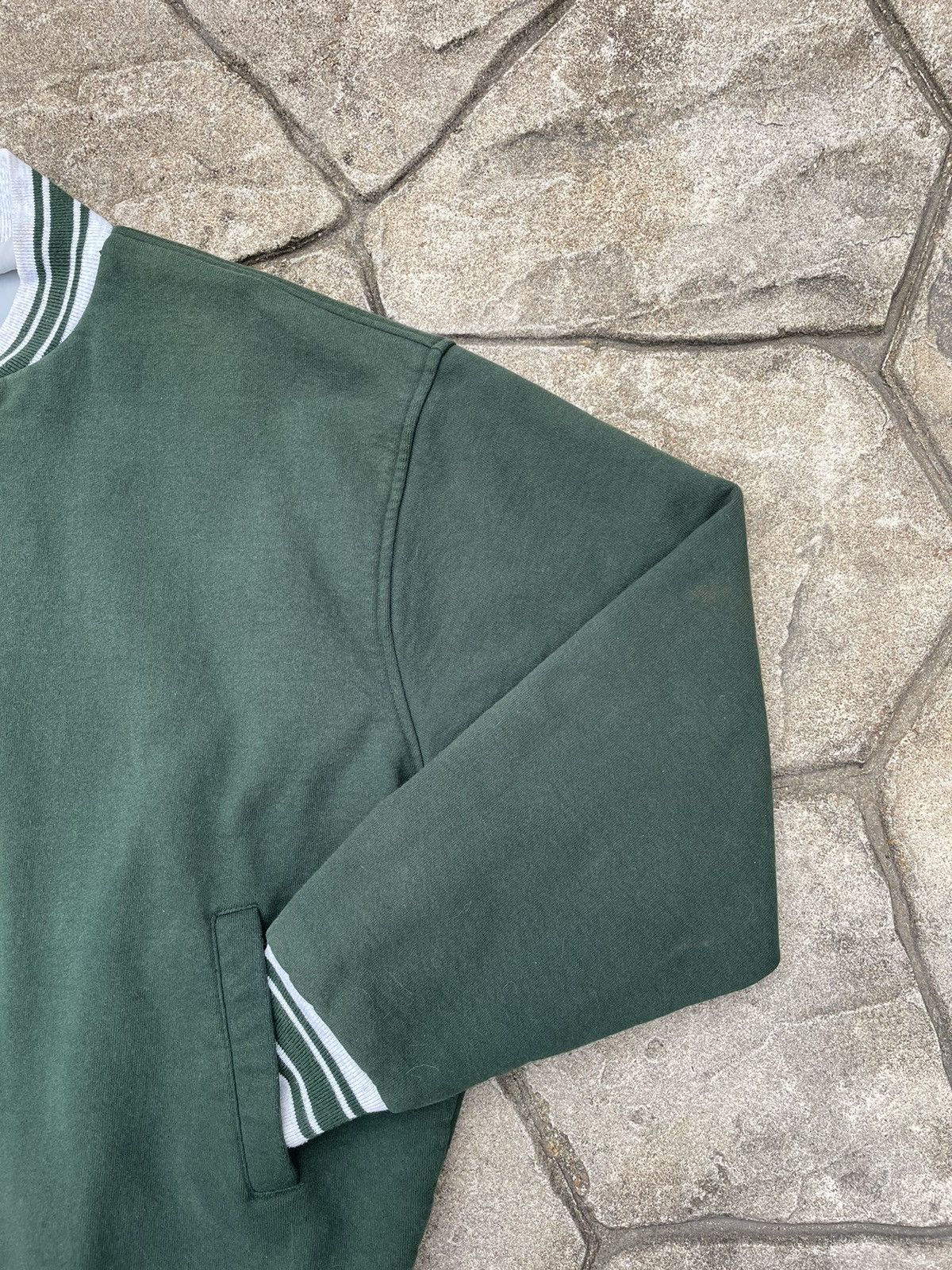 Fruit Of The Loom Vintage 90s Forrest Green Fruit of the Loom Bomber Jacket Size US XL / EU 56 / 4 - 3 Thumbnail