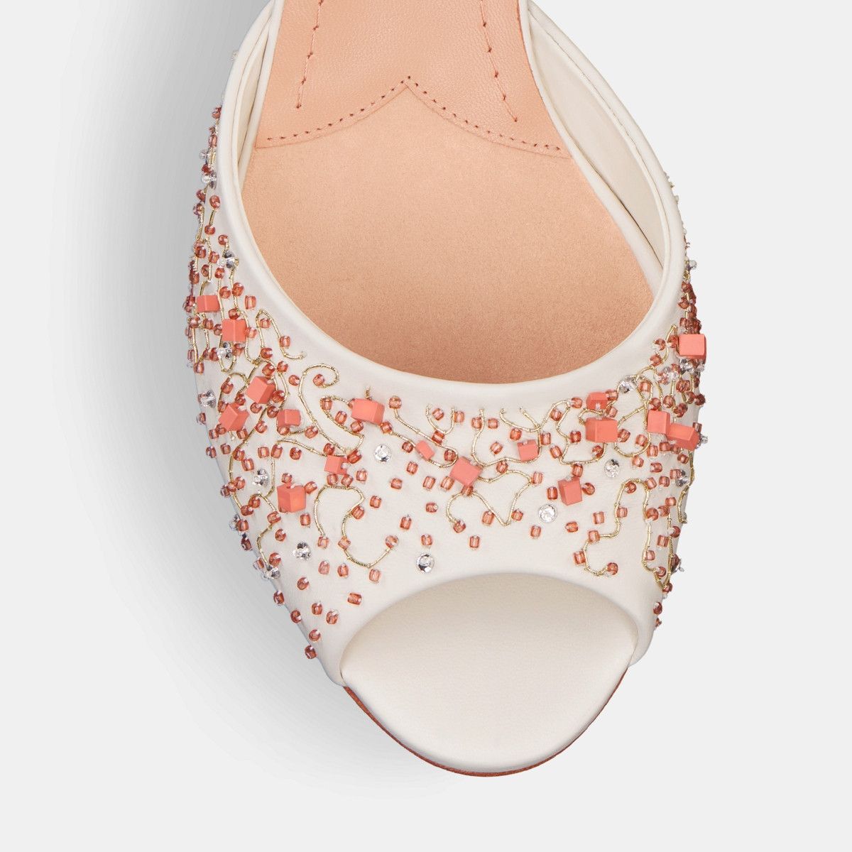 Dior o1w1db10326 Dioriviera D-Dream Heeled Slide in White Size US 10 / IT 40 - 5 Thumbnail