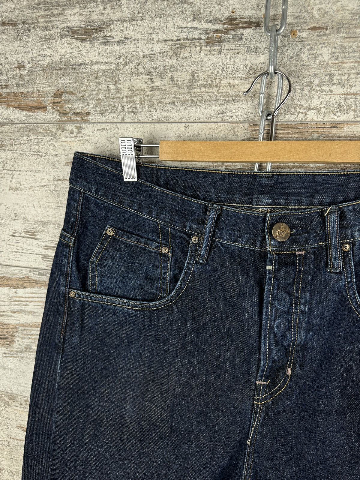 Allsaints × Japanese Brand × Vintage Mens Vintage AllSaints ES Runner denim shorts jeans luxury Size US 36 / EU 52 - 3 Thumbnail