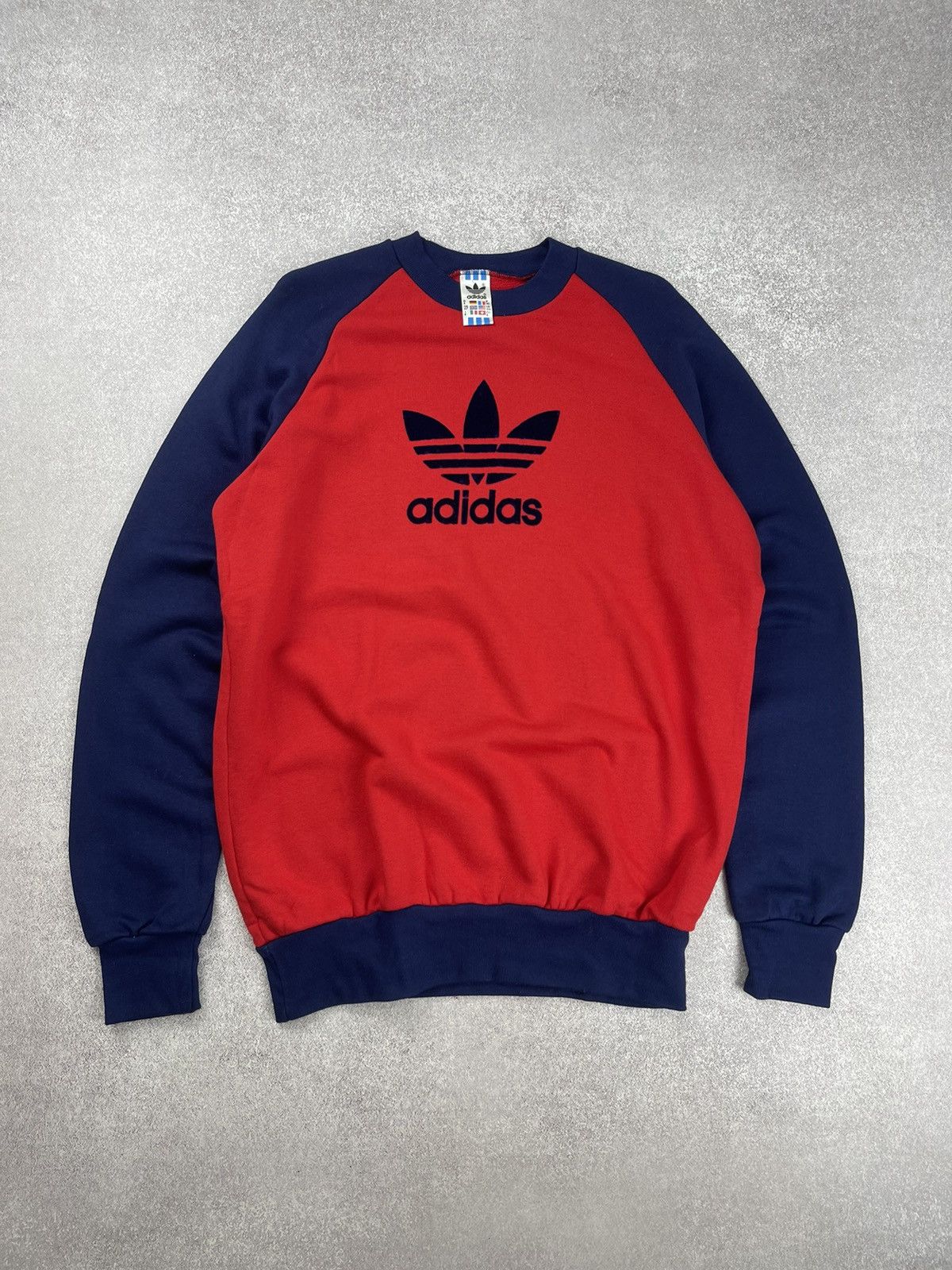Adidas Vintage 80’s Adidas Logo Swestshirt Jumper Red Size XL Size US XL / EU 56 / 4 - 1 Thumbnail