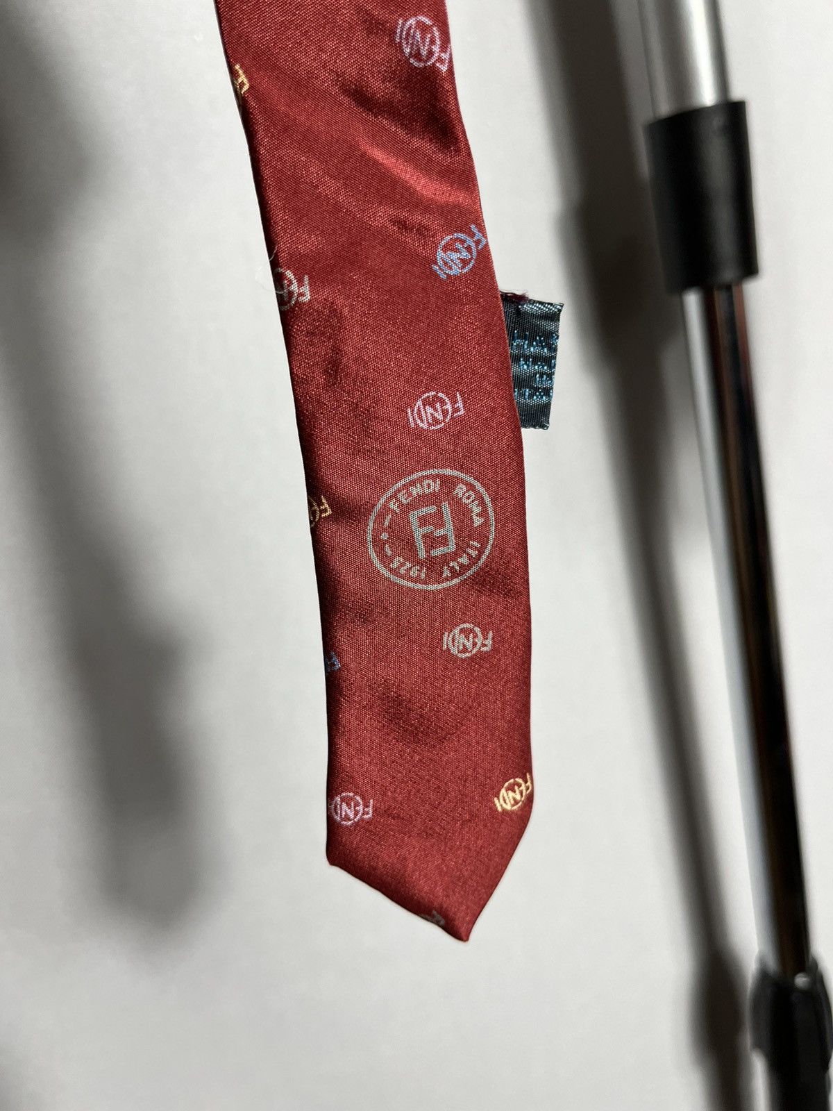 Fendi FENDI Made in Italy 100% Silk Vintage Tie 80s Size ONE SIZE - 5 Thumbnail