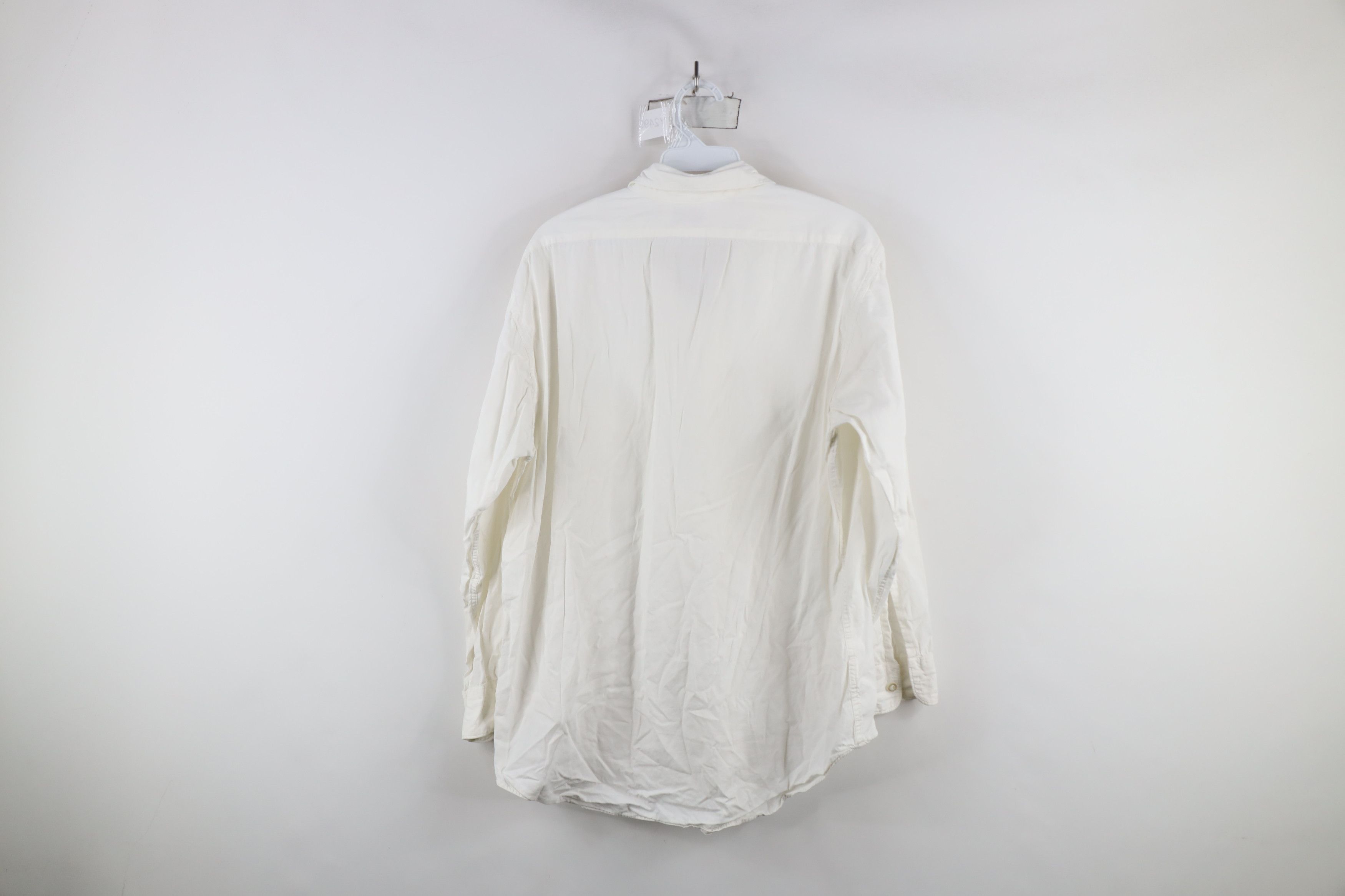 Vintage Vintage 60s 70s Rockabilly Collared Button Shirt White USA Size US XL / EU 56 / 4 - 9 Thumbnail