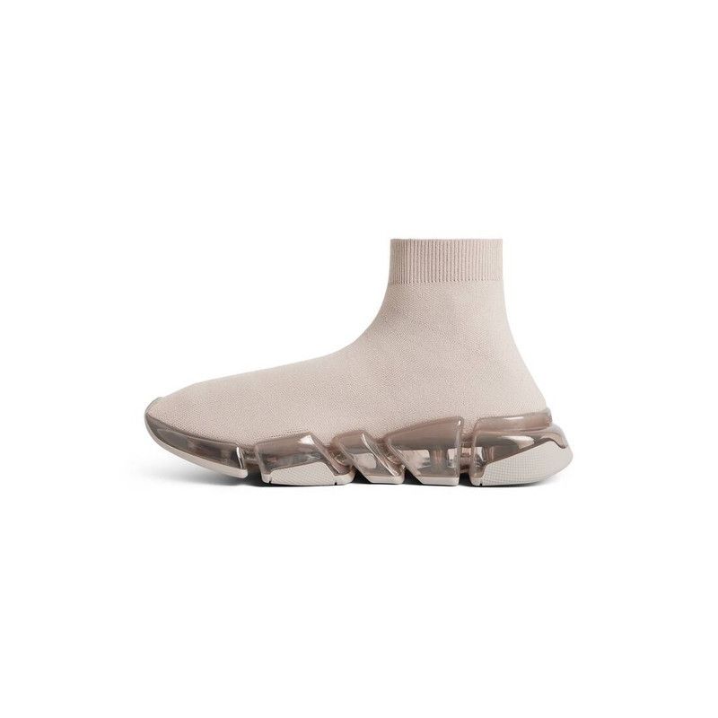 Balenciaga o1in1g1225 Speed 2.0 Full Clear Sole Recycled Knit Sneakers Size US 9 / EU 42 - 4 Thumbnail