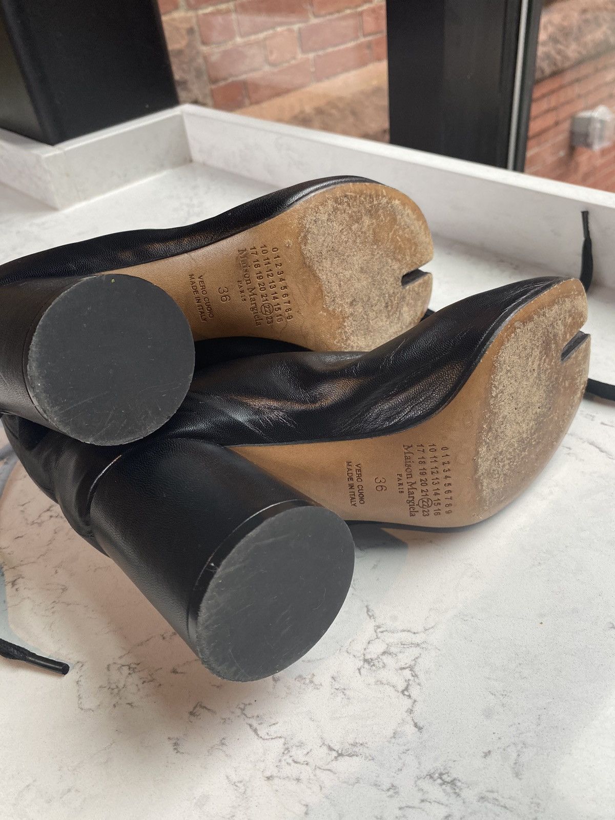 Maison Margiela F/w 17’ Drawstring Tabi Heel Boots Size US 6 / IT 36 - 5 Thumbnail
