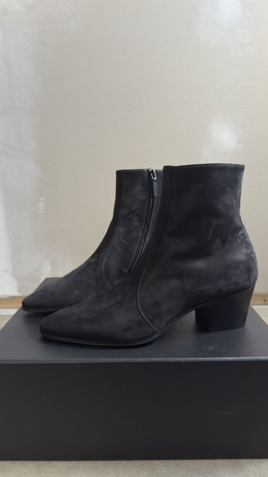 Saint Laurent Paris Saint Laurent Vassili Boots in Shimmering Suede Size US 8.5 / EU 41-42 - 5 Thumbnail