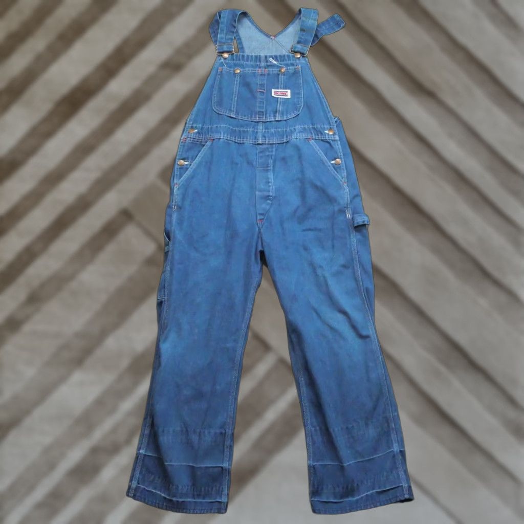 Vintage VINTAGE Big Mac Overalls Mens 34x28 Blue Denim Pants Workwear Bib 90s Mens Size US 35 - 1 Thumbnail