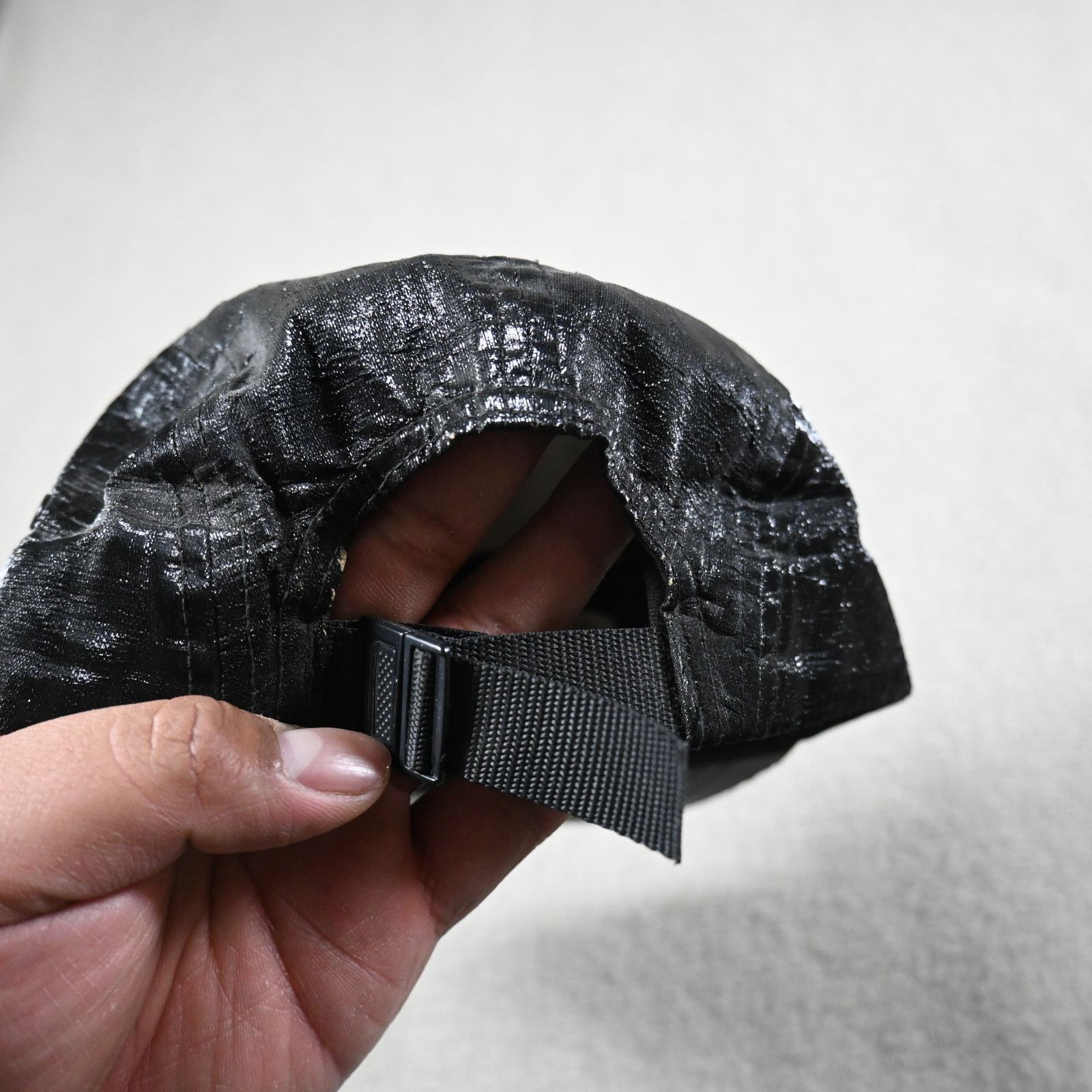 Supreme Supreme Metallic Camp Cap Black Coated 5 Panel Strapback Size ONE SIZE - 5 Thumbnail