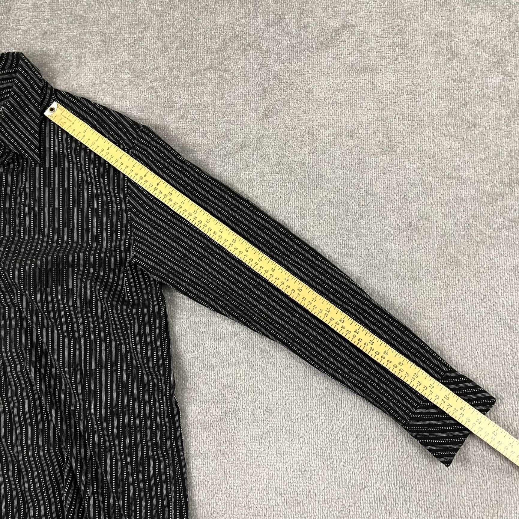 Vintage 7 Diamonds Shirt Mens Large Black White Stitched Button Up Long Sleeve Preppy Size US L / EU 52-54 / 3 - 5 Thumbnail